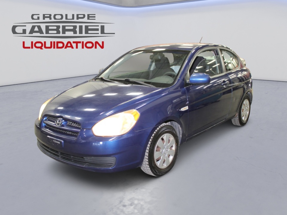 Blue 2010 Hyundai Accent Sedan Manual
