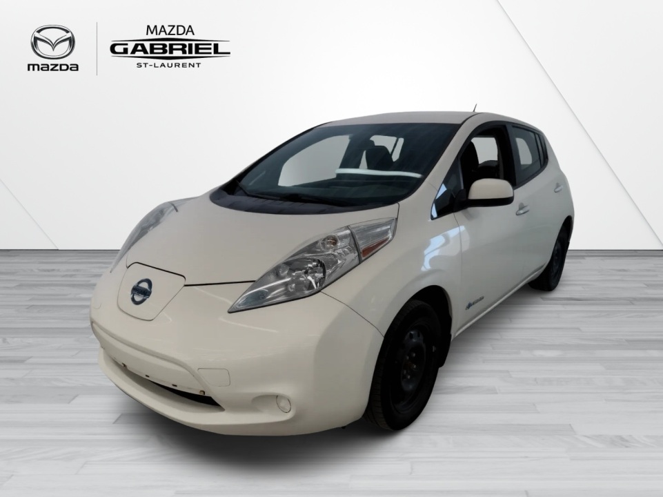White 2015 Nissan LEAF Hatchback Front-Wheel Drive Automatic