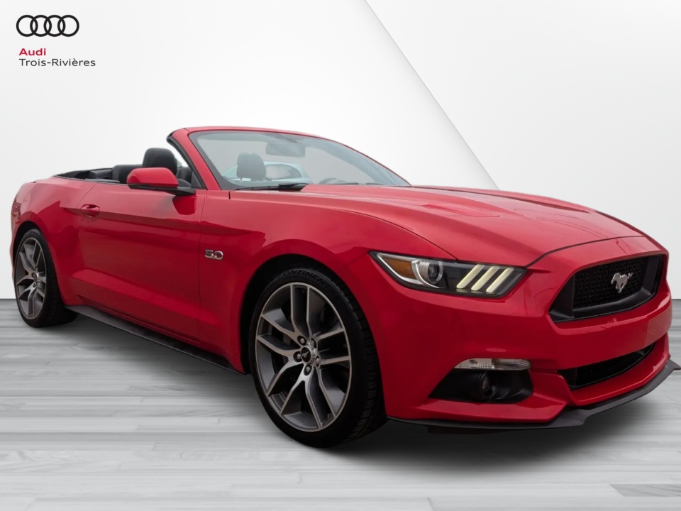 Red 2016 Ford Mustang GT Premium Convertible RWD Convertible Rear-Wheel Drive Manual