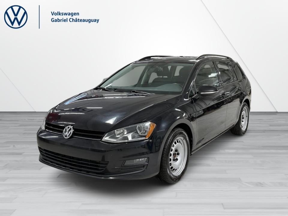 Black 2016 Volkswagen Golf SportWagen Wagon Manual