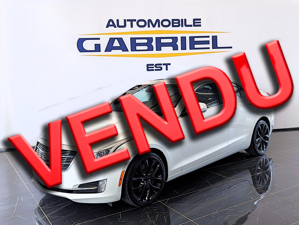 White 2017 Cadillac ATS Sedan All-Wheel Drive Automatic