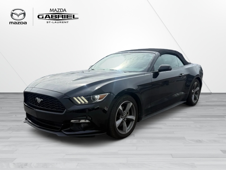 Black 2017 Ford Mustang Convertible Rear-Wheel Drive Automatic