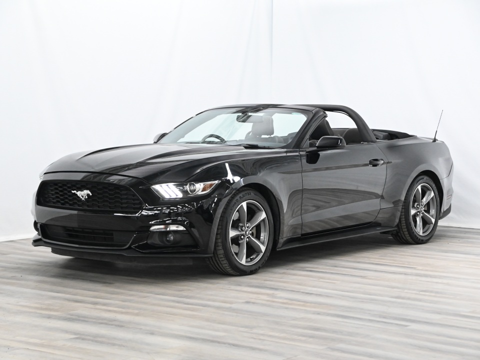 Black 2017 Ford Mustang Convertible Rear-Wheel Drive Automatic