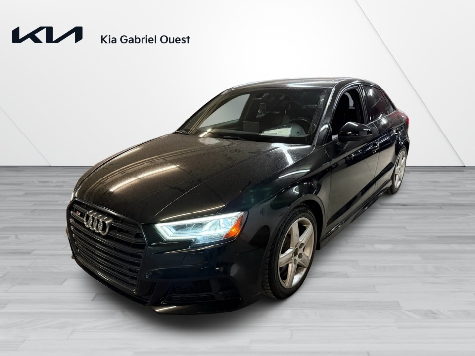 Black 2018 Audi S3 Sedan All-Wheel Drive Automatic