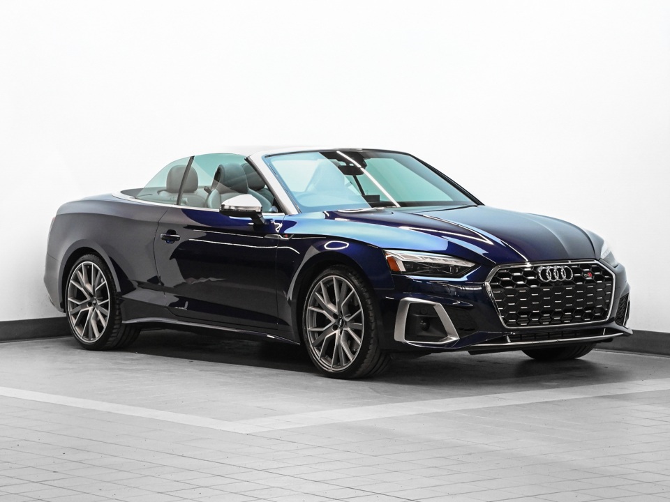Blue 2020 Audi S5 3.0T quattro Prestige Cabriolet AWD Convertible All-Wheel Drive Automatic