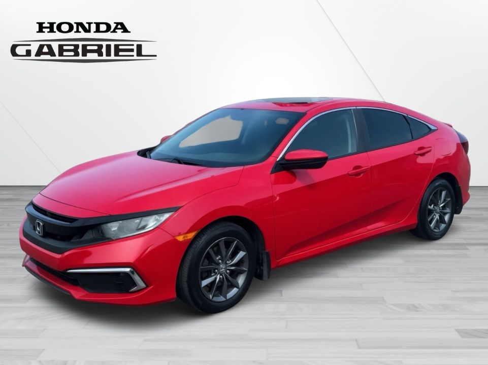 Red 2020 Honda Civic Sedan Front-Wheel Drive Automatic