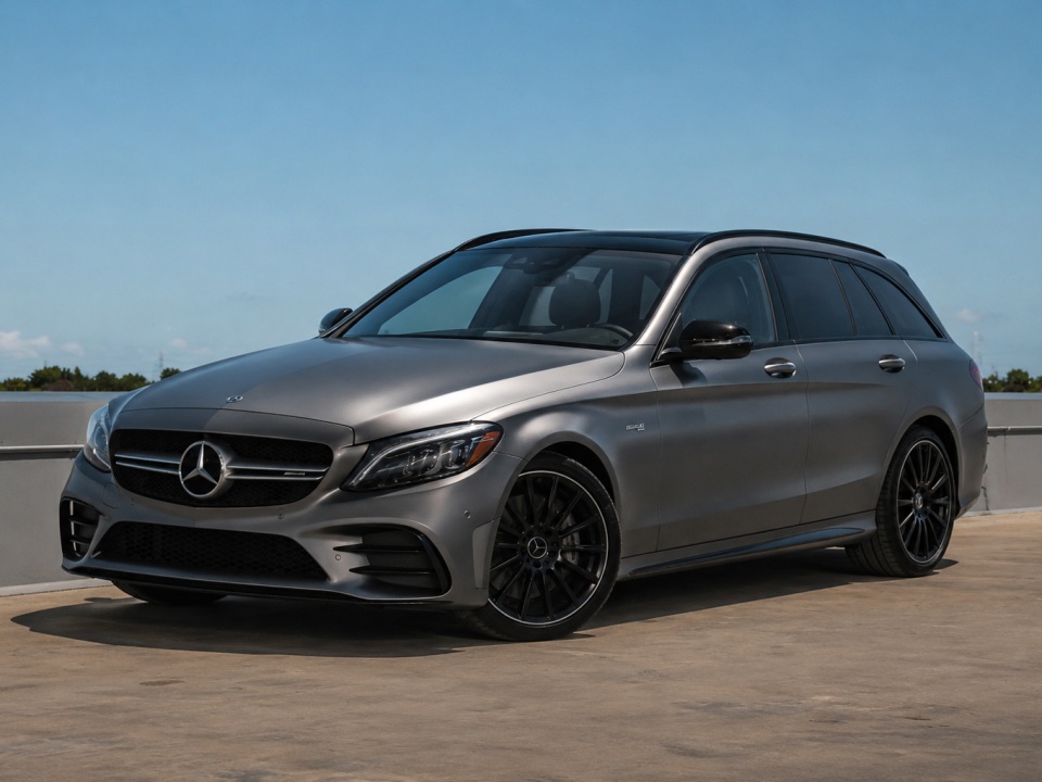 Gray (Dark grey) 2021 Mercedes-Benz C-Class Wagon Automatic