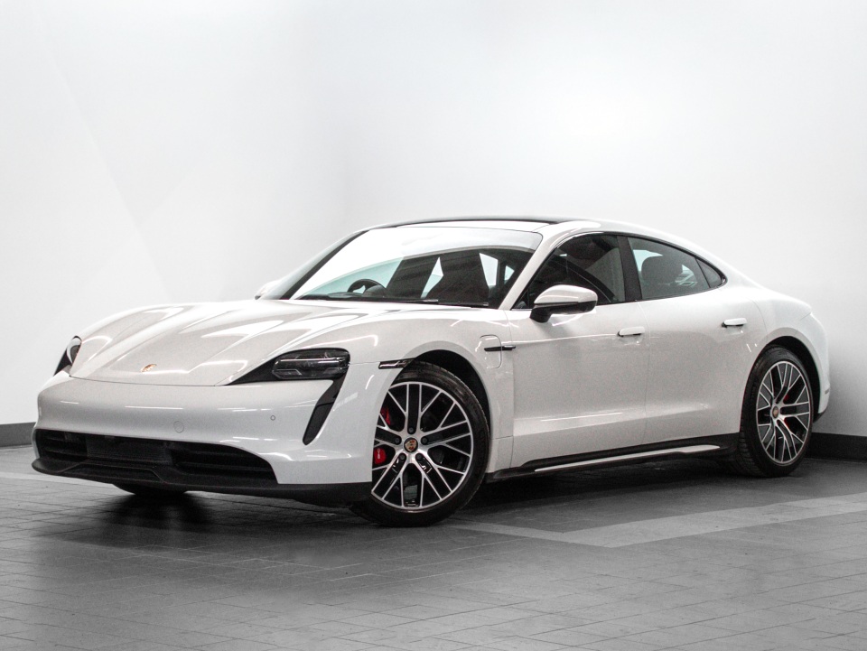 White 2021 Porsche Taycan Sedan All-Wheel Drive Automatic