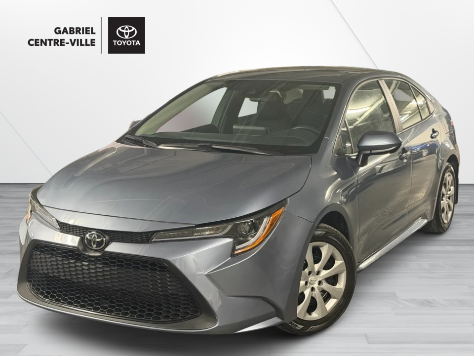 Silver 2021 Toyota Corolla LE FWD Sedan Front-Wheel Drive Automatic