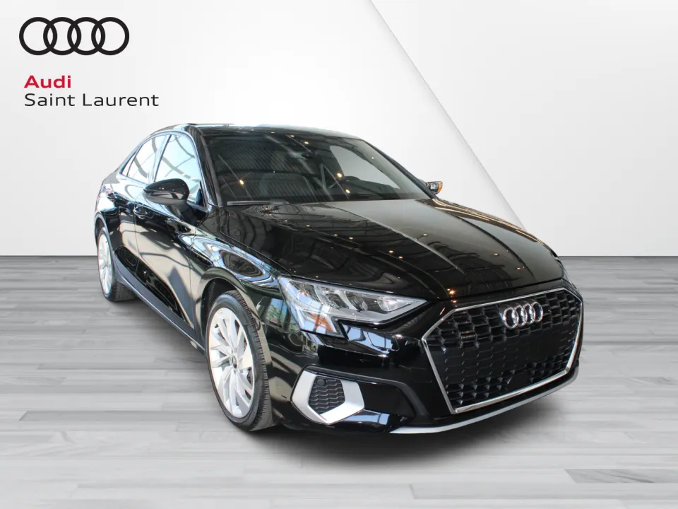 Black 2022 Audi A3 40 TFSI quattro Komfort AWD Sedan Automatic