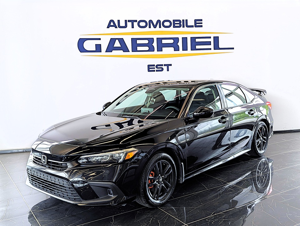 Black 2022 Honda Civic Sedan Front-Wheel Drive Automatic