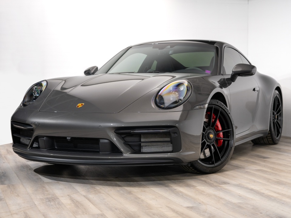 Gray 2022 Porsche 911 Carrera GTS Coupe RWD Coupe Rear-Wheel Drive Automatic
