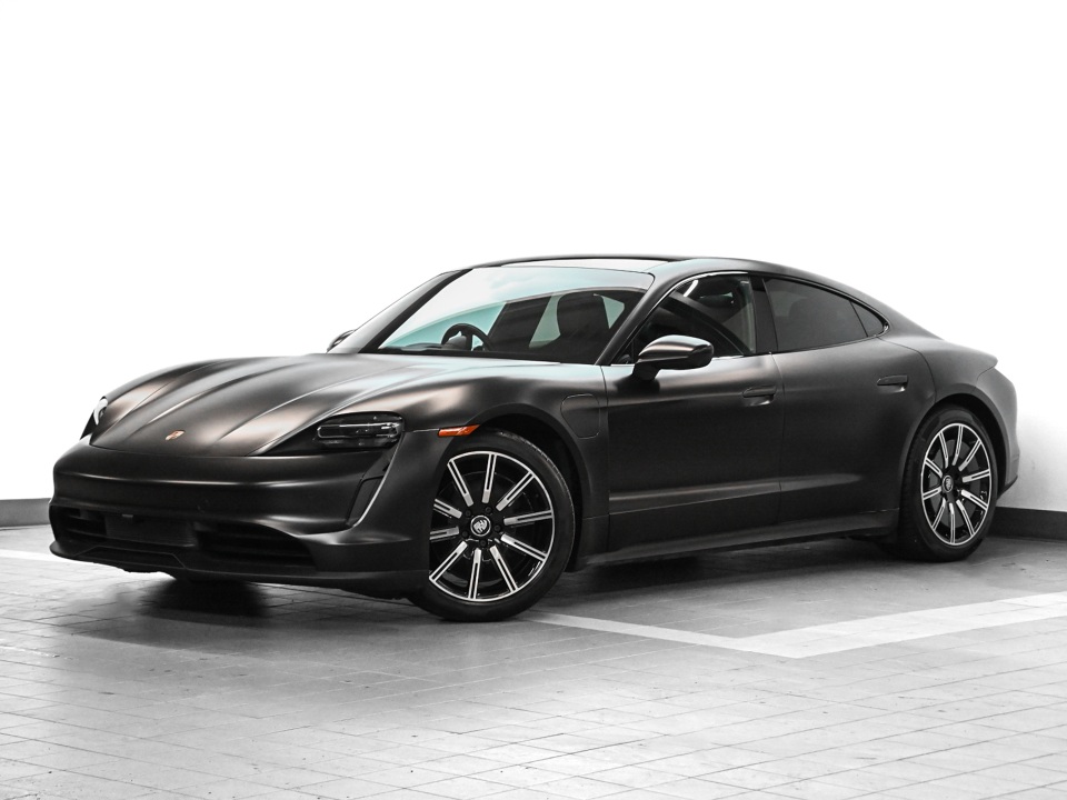Black 2022 Porsche Taycan Sedan All-Wheel Drive Automatic