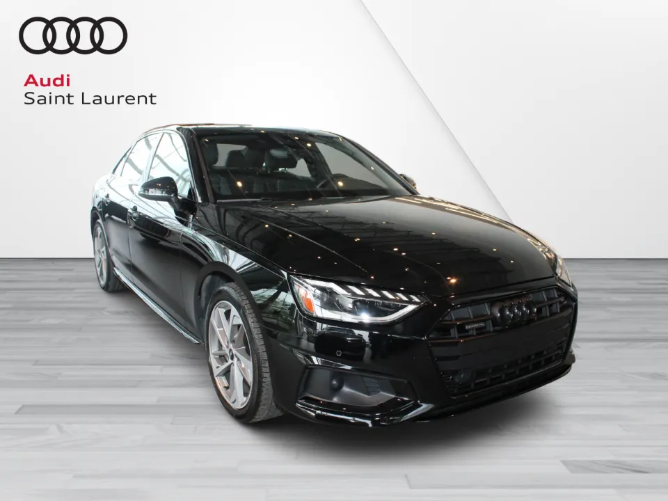 Black 2023 Audi A4 Sedan Automatic