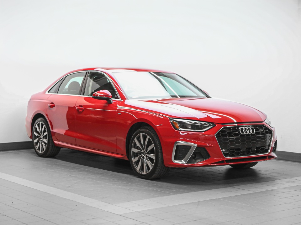 Red 2023 Audi A4 Sedan Automatic