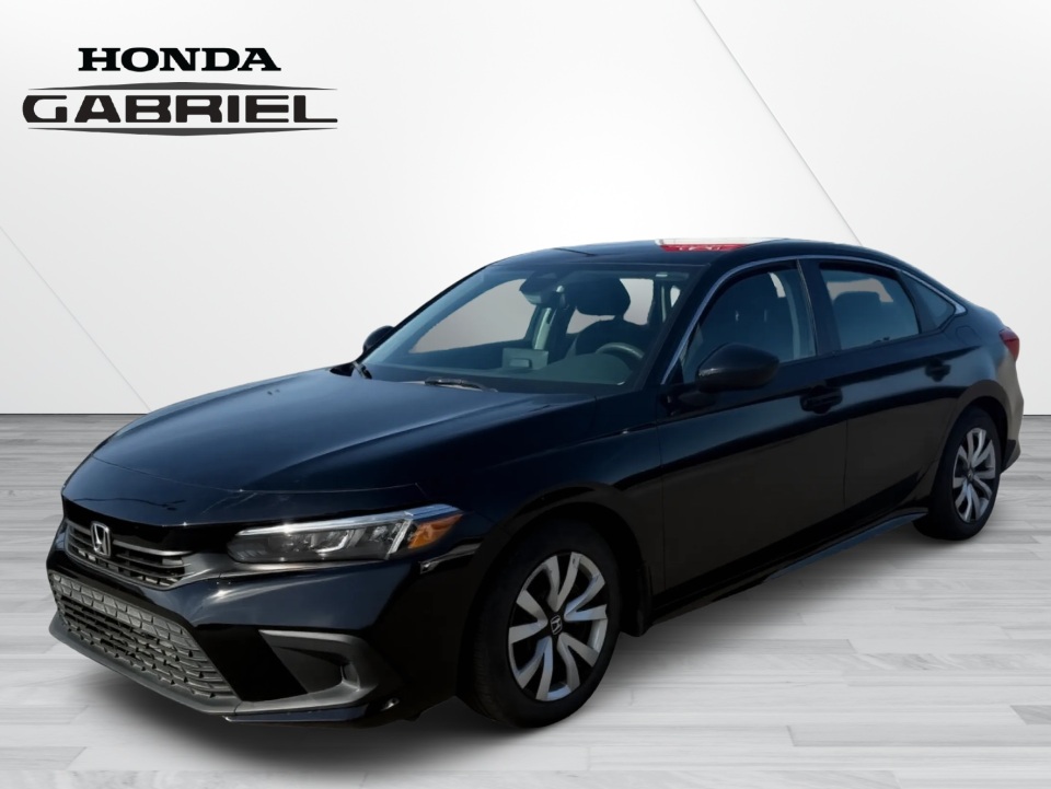 Black 2023 Honda Civic LX FWD Sedan Front-Wheel Drive Automatic