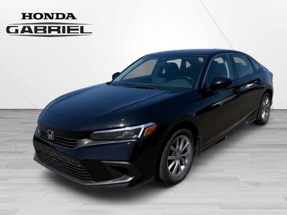 Black 2023 Honda Civic Sedan Front-Wheel Drive Automatic
