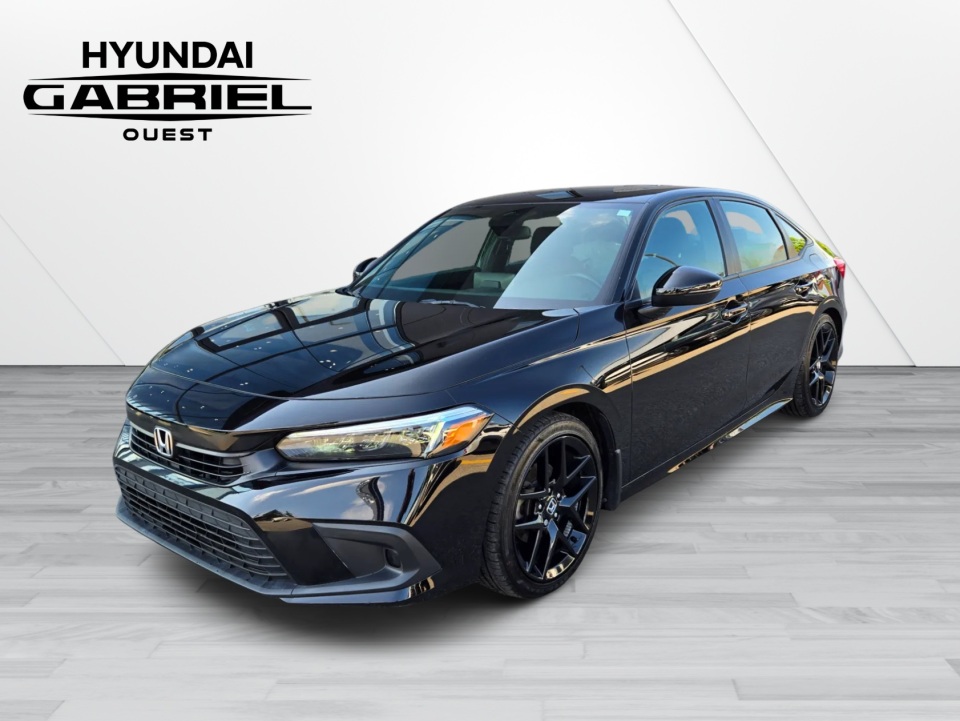 Black 2023 Honda Civic Sport FWD Sedan Front-Wheel Drive Automatic