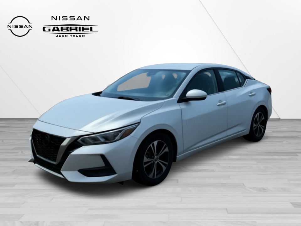 White 2023 Nissan Sentra SV FWD Sedan Front-Wheel Drive Automatic