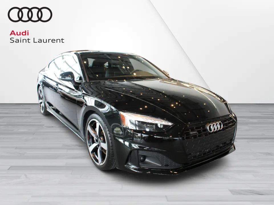 Black 2024 Audi A5 Sportback Sedan  Automatic