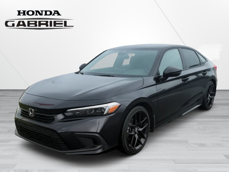Black 2024 Honda Civic Sedan Front-Wheel Drive Automatic