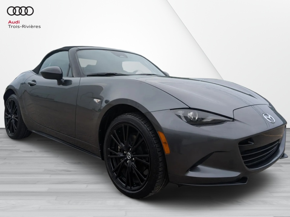 Gray 2024 Mazda MX-5 Miata Club RWD Convertible Rear-Wheel Drive Automatic