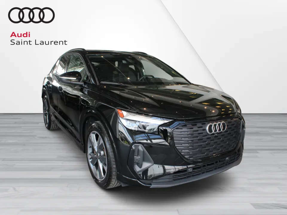 Black 2025 Audi Q4 e-tron Sportback Sedan Automatic