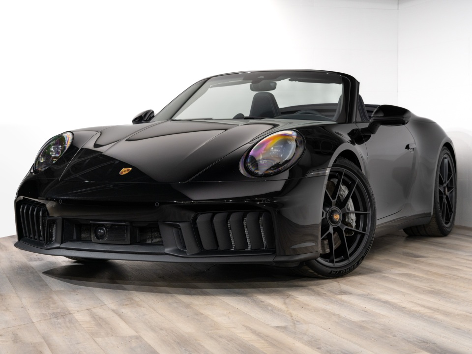 Black 2025 Porsche 911 Carrera 4 GTS Cabriolet AWD Convertible All-Wheel Drive Automatic